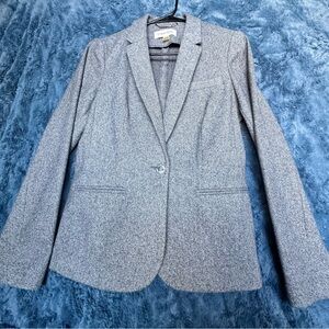 Calvin Klein Grey Herringbone Professional Blazer - Size S